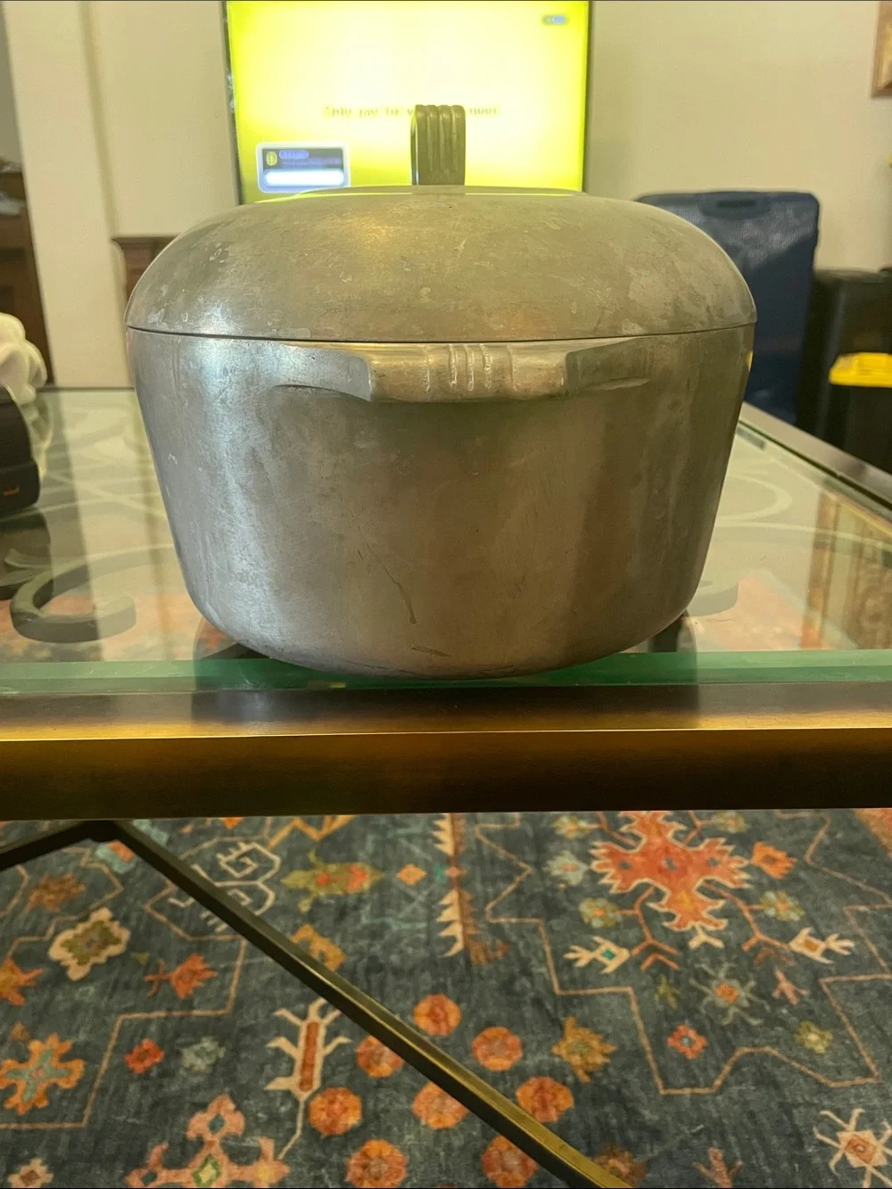 Vintage Wagner Ware Magnalite Oval Roaster+Lid - Sidney-O, Classic aluminum lid